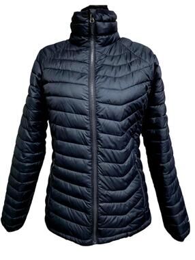 Women's Black Columbia Sportswear Omni-Heat "White Out II" Puffer Jacket